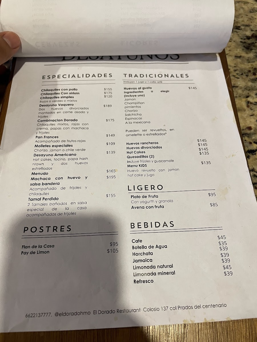 El Dorado Restaurante Menu - Image 6